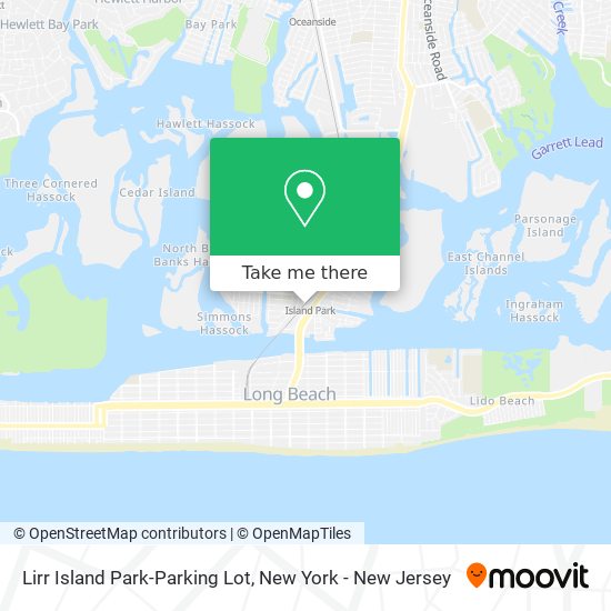 Lirr Island Park-Parking Lot map