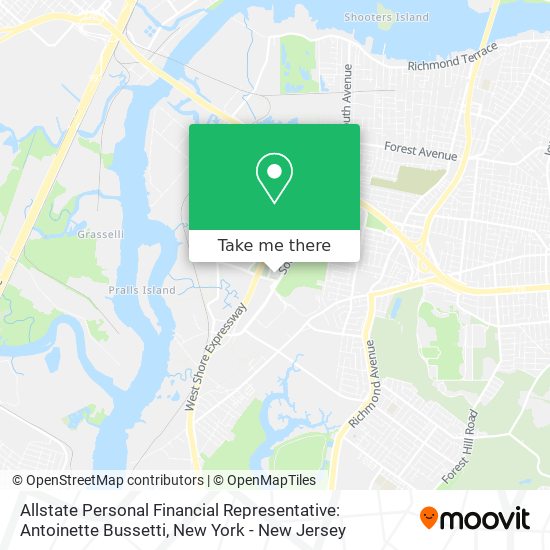 Mapa de Allstate Personal Financial Representative: Antoinette Bussetti