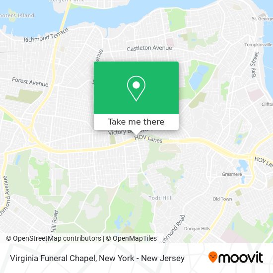 Mapa de Virginia Funeral Chapel