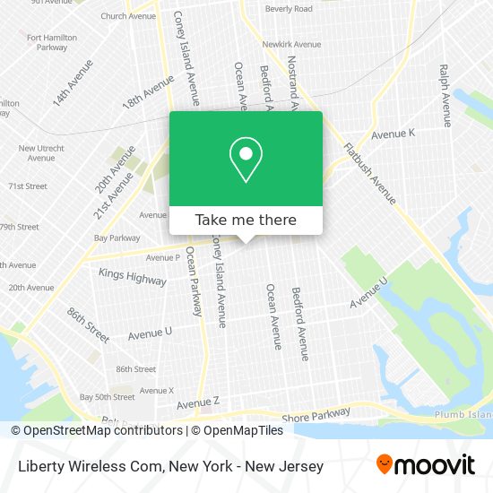 Liberty Wireless Com map