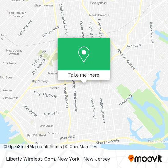 Liberty Wireless Com map