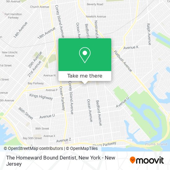 The Homeward Bound Dentist map