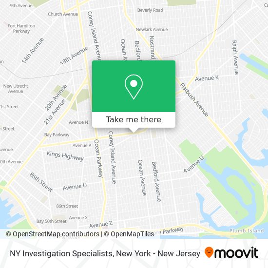 Mapa de NY Investigation Specialists