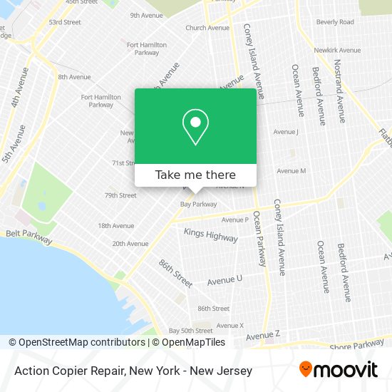 Mapa de Action Copier Repair
