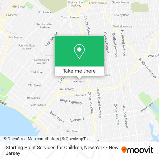 Mapa de Starting Point Services for Children