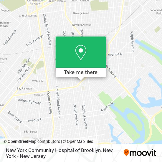 Mapa de New York Community Hospital of Brooklyn