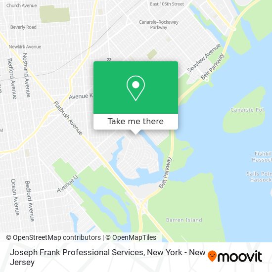 Joseph Frank Professional Services map