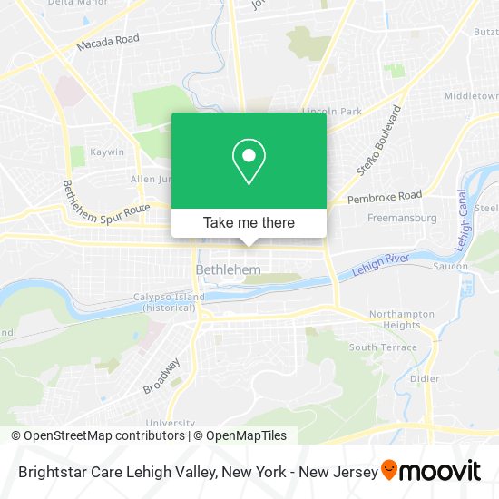 Mapa de Brightstar Care Lehigh Valley