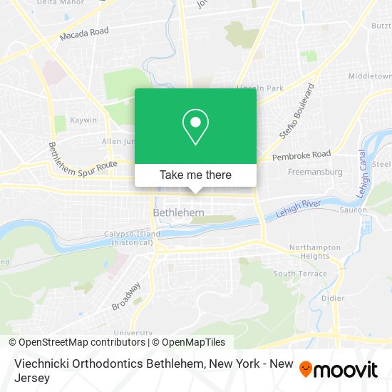 Viechnicki Orthodontics Bethlehem map