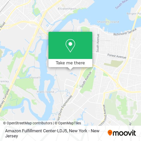 Mapa de Amazon Fulfillment Center-LDJ5