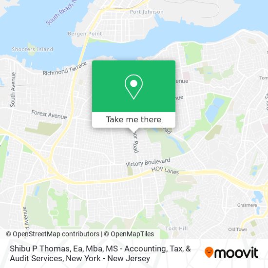 Mapa de Shibu P Thomas, Ea, Mba, MS - Accounting, Tax, & Audit Services