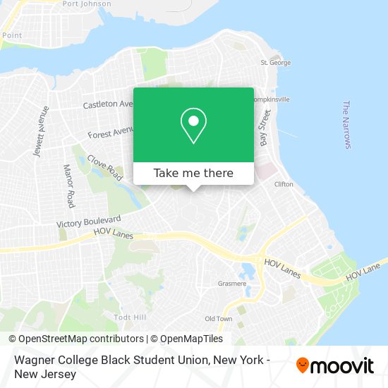 Mapa de Wagner College Black Student Union