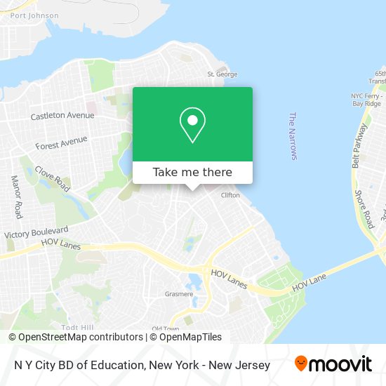N Y City BD of Education map