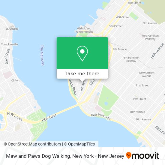 Mapa de Maw and Paws Dog Walking