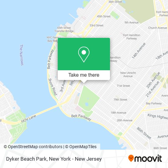 Dyker Beach Park map