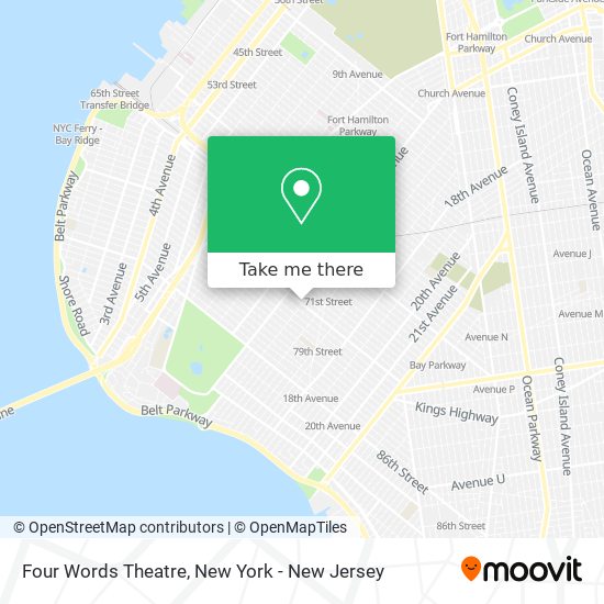 Mapa de Four Words Theatre