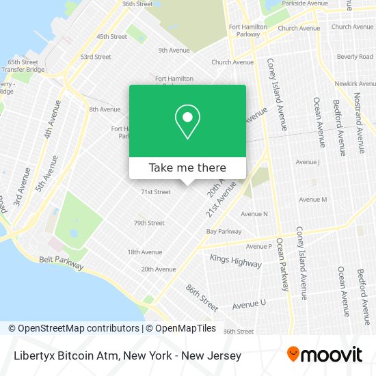 Mapa de Libertyx Bitcoin Atm