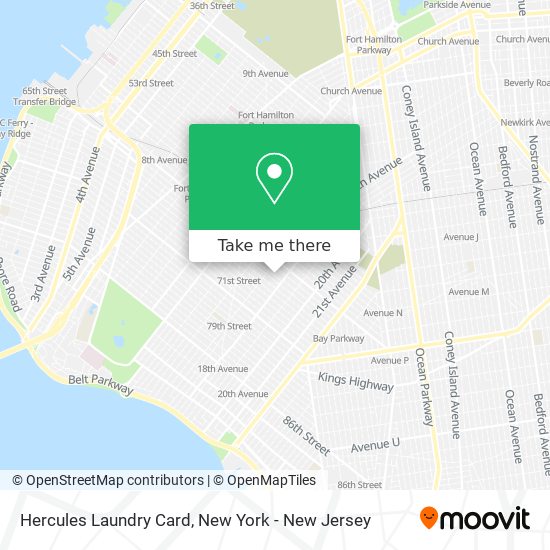 Hercules Laundry Card map