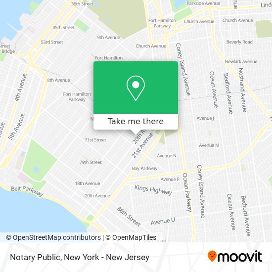 Notary Public map