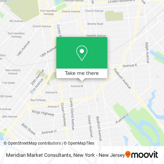 Meridian Market Consultants map