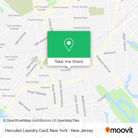 Hercules Laundry Card map