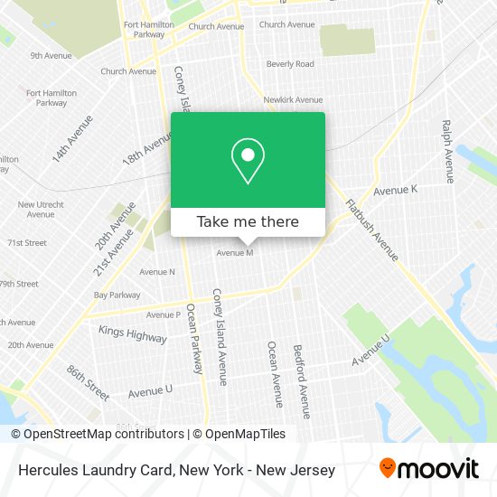 Mapa de Hercules Laundry Card