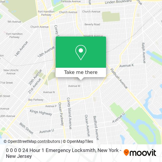 Mapa de 0 0 0 0 24 Hour 1 Emergency Locksmith