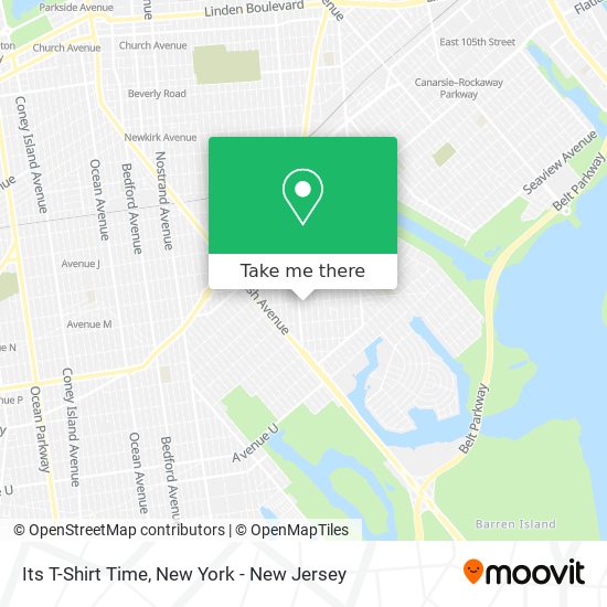 Its T-Shirt Time map