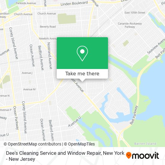 Dee's Cleaning Service and Window Repair map