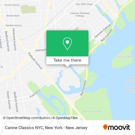 Mapa de Canine Classics NYC