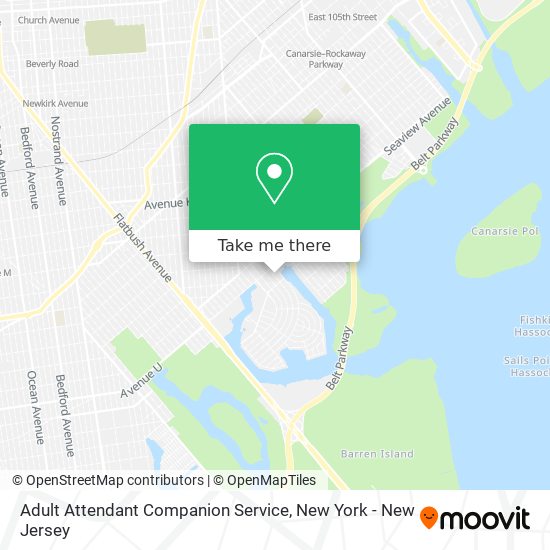 Mapa de Adult Attendant Companion Service