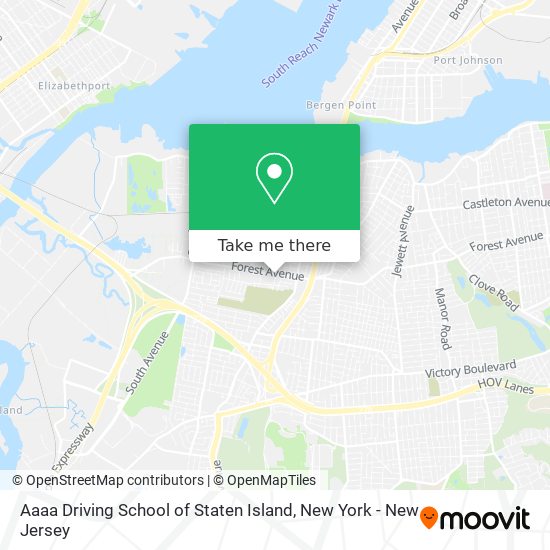 Aaaa Driving School of Staten Island map