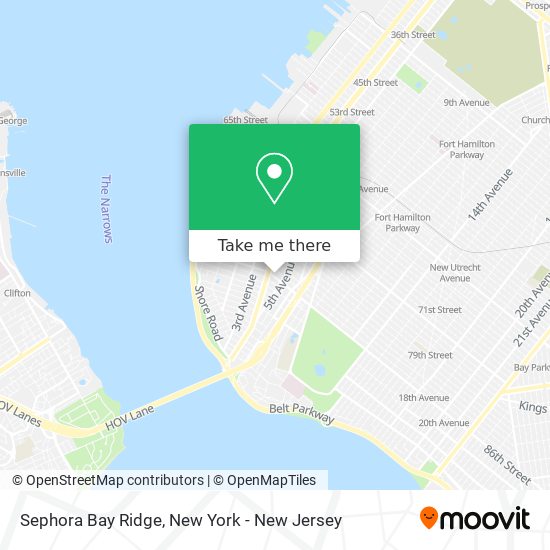 Sephora Bay Ridge map