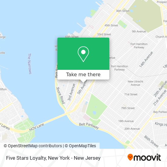 Five Stars Loyalty map