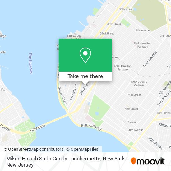 Mapa de Mikes Hinsch Soda Candy Luncheonette