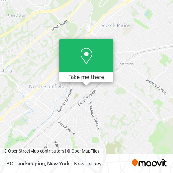 BC Landscaping map