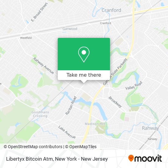 Mapa de Libertyx Bitcoin Atm