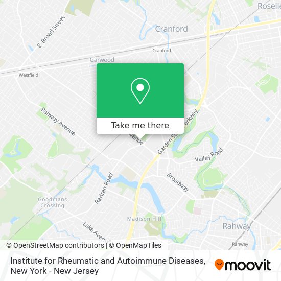 Institute for Rheumatic and Autoimmune Diseases map