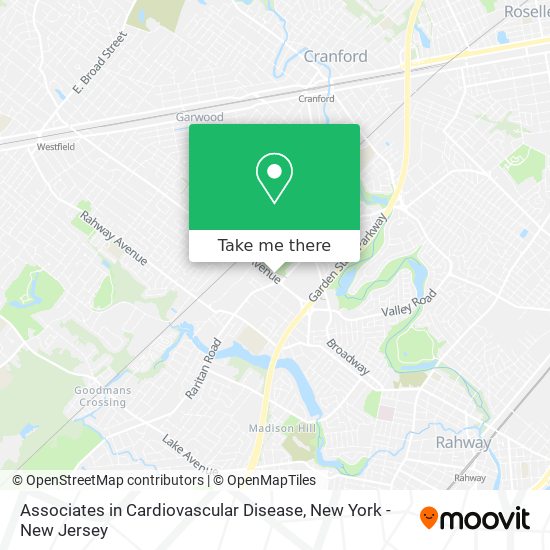 Mapa de Associates in Cardiovascular Disease