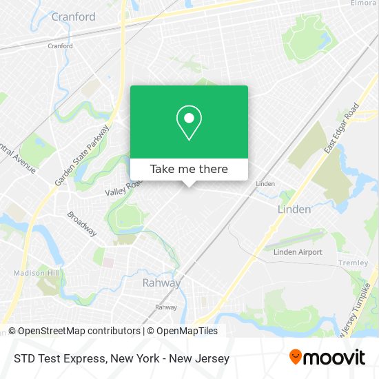 STD Test Express map