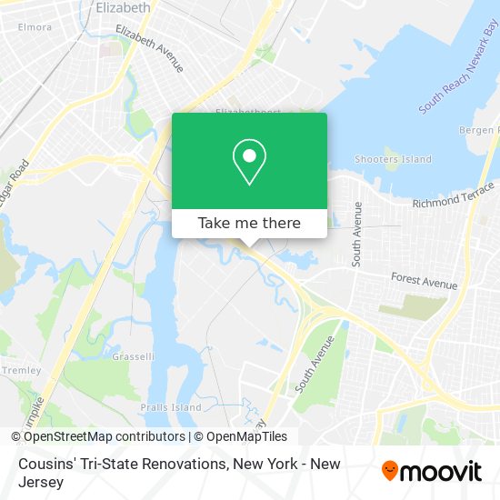 Mapa de Cousins' Tri-State Renovations