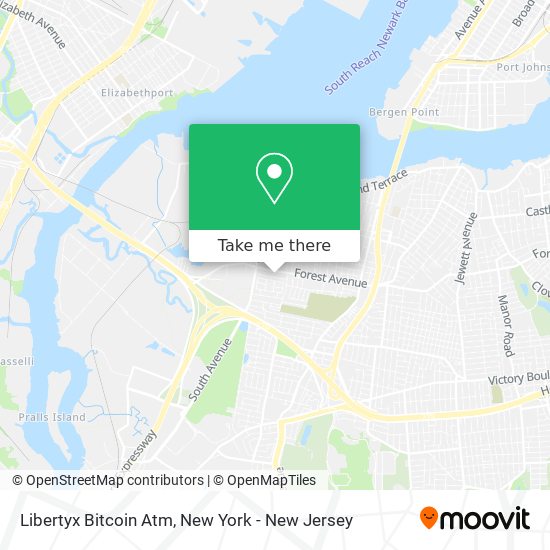 Mapa de Libertyx Bitcoin Atm