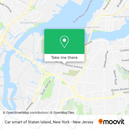 Car smart of Staten Island map