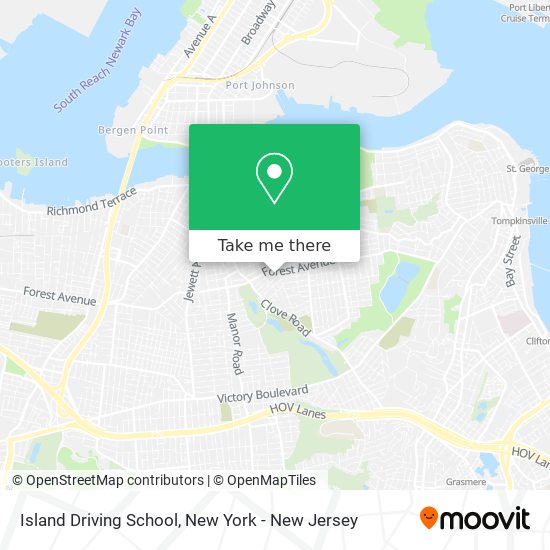 Island Driving School map