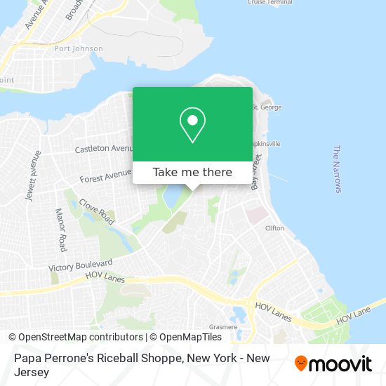 Mapa de Papa Perrone's Riceball Shoppe