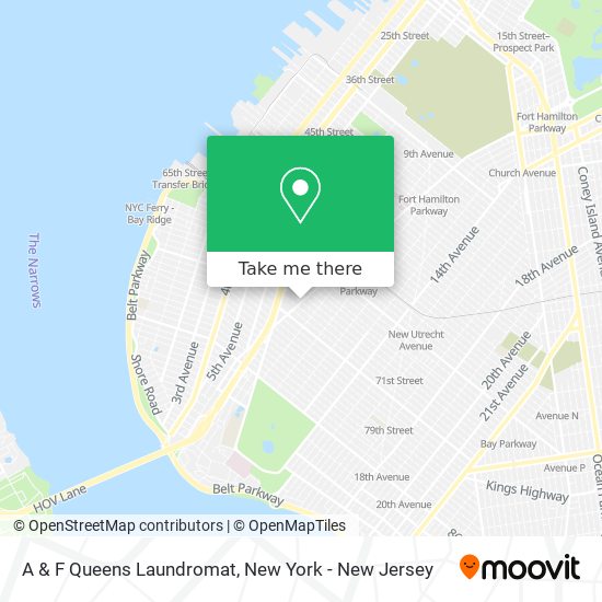 A & F Queens Laundromat map