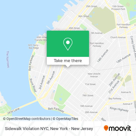 Sidewalk Violation NYC map