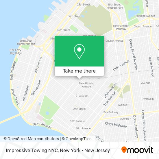 Impressive Towing NYC map
