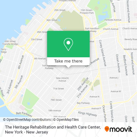 Mapa de The Heritage Rehabilitation and Health Care Center