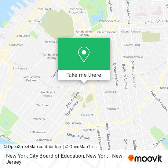 New York City Board of Education map